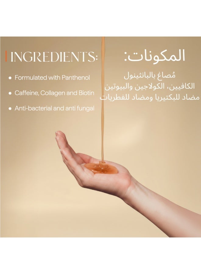 بادرا شامبو بادرا الذهبي ثلاثي الأبعاد المضاد للقشرة ومعزز نمو الشعر | مع بيروكتون أولامين، كافيين، بيوتين وكولاجين – 200 مل - Image 4